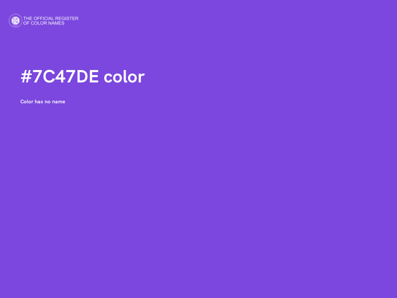 #7C47DE color image