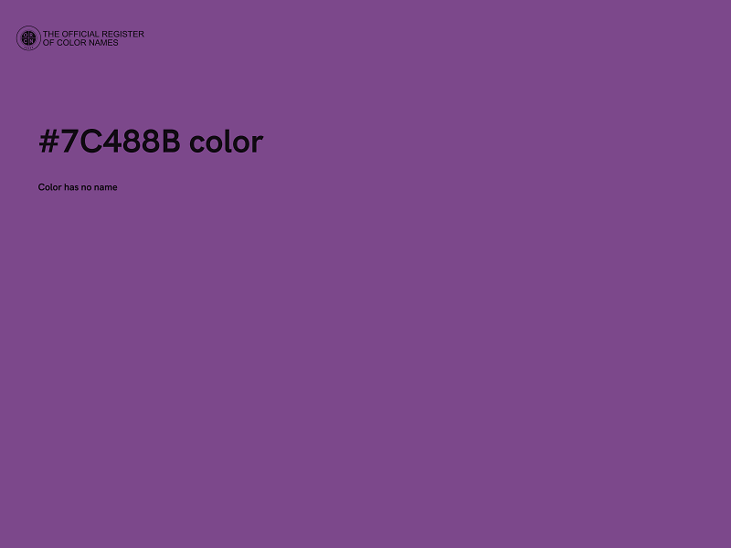 #7C488B color image