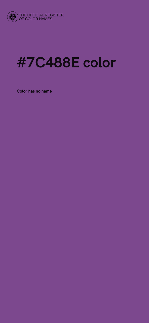 #7C488E color image