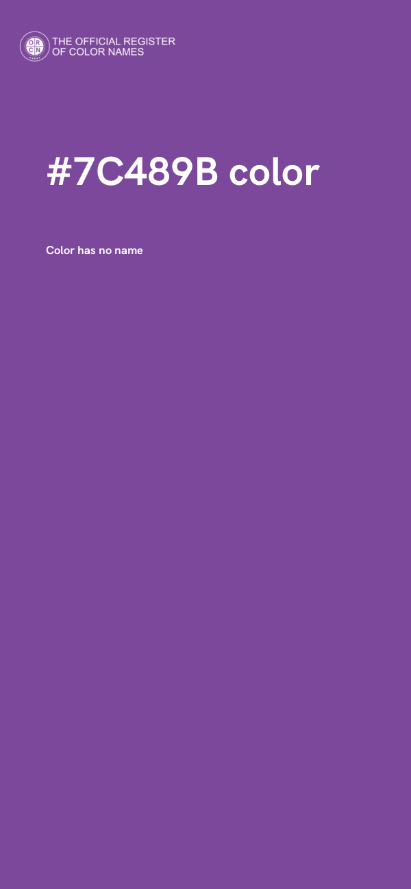 #7C489B color image