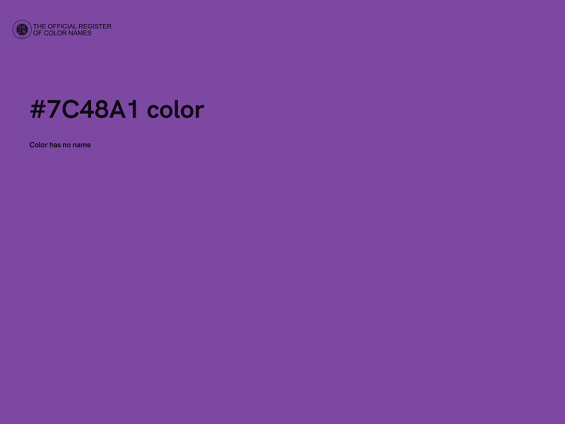 #7C48A1 color image