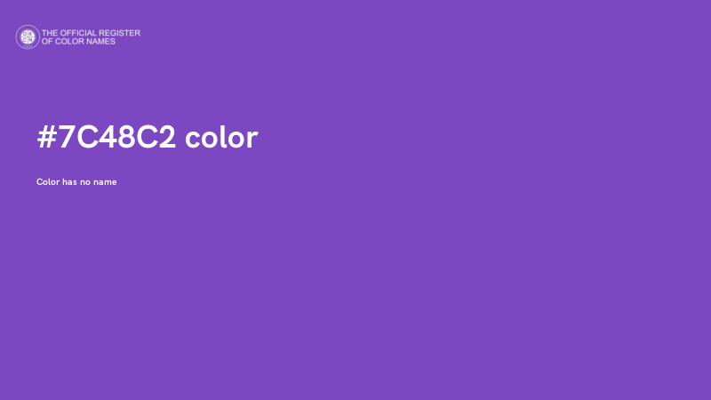 #7C48C2 color image