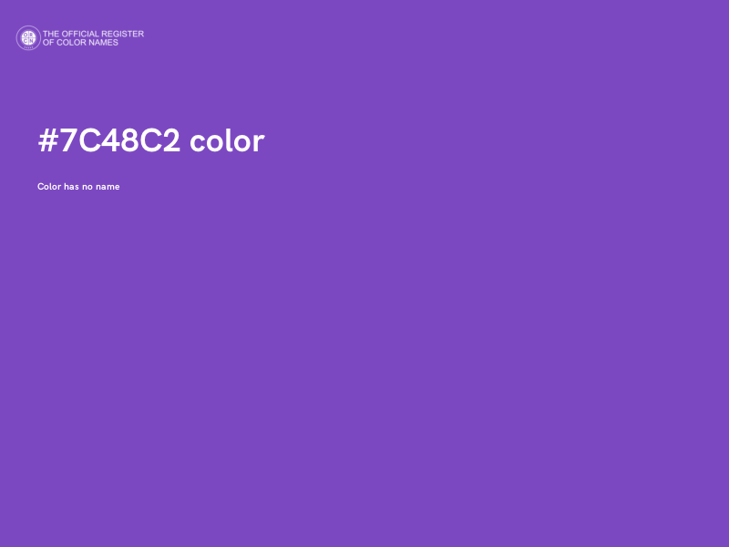 #7C48C2 color image