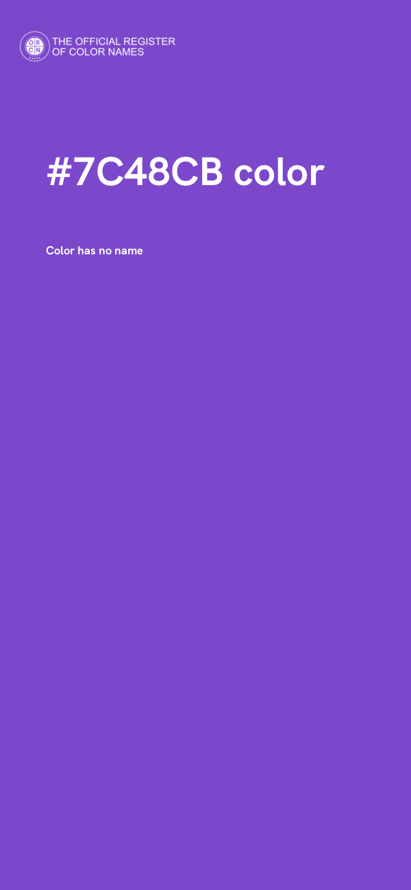 #7C48CB color image