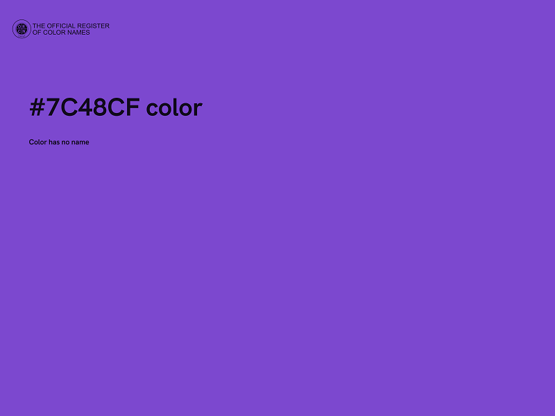 #7C48CF color image