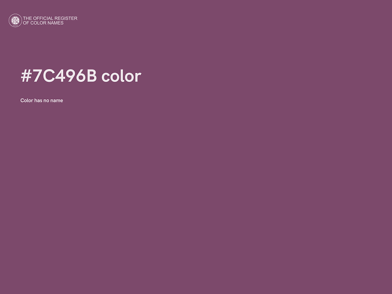 #7C496B color image