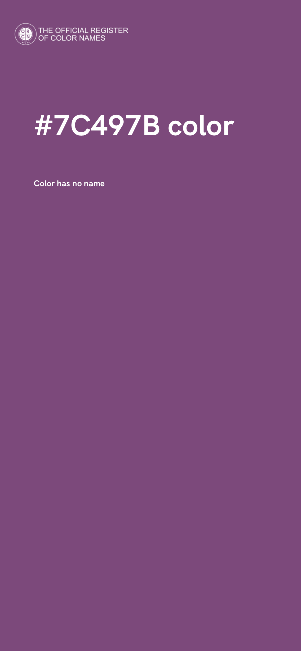 #7C497B color image