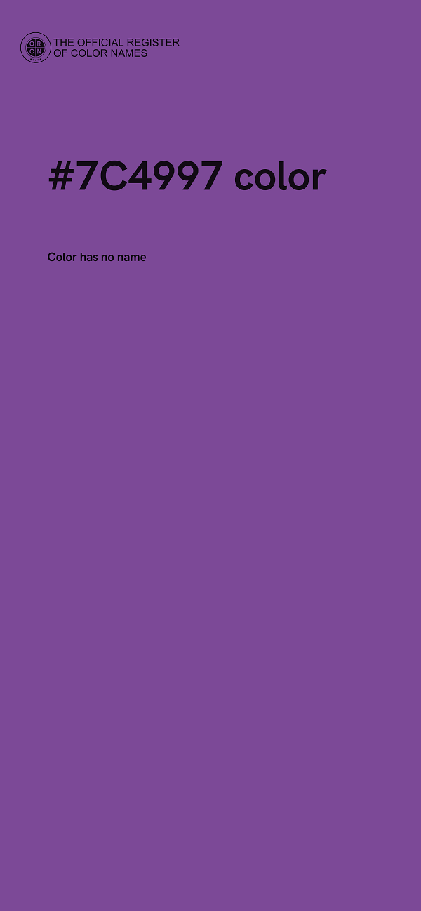 #7C4997 color image