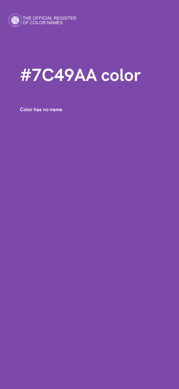 #7C49AA color image