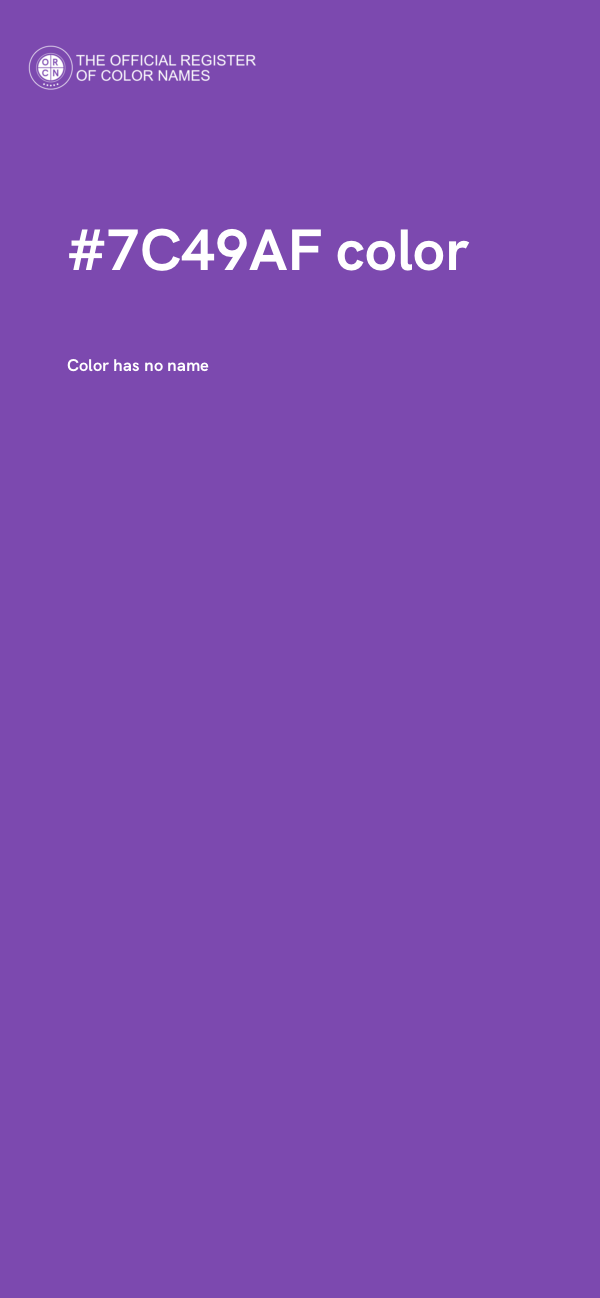 #7C49AF color image