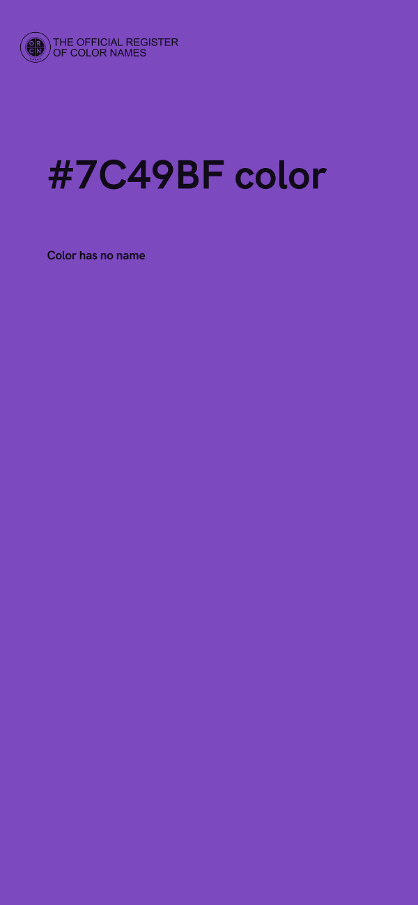 #7C49BF color image