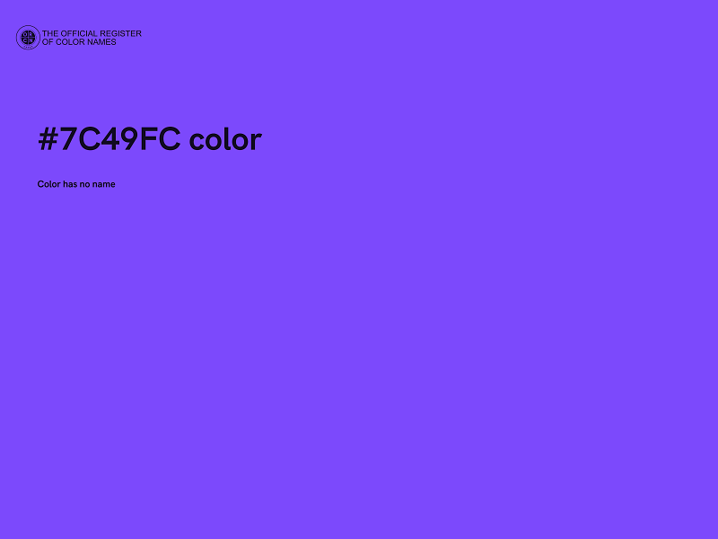 #7C49FC color image