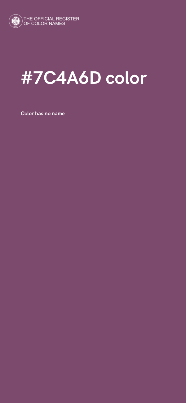 #7C4A6D color image