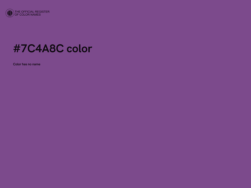 #7C4A8C color image