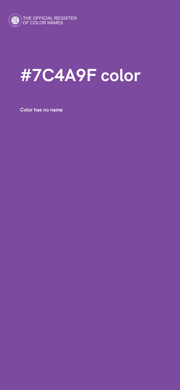 #7C4A9F color image