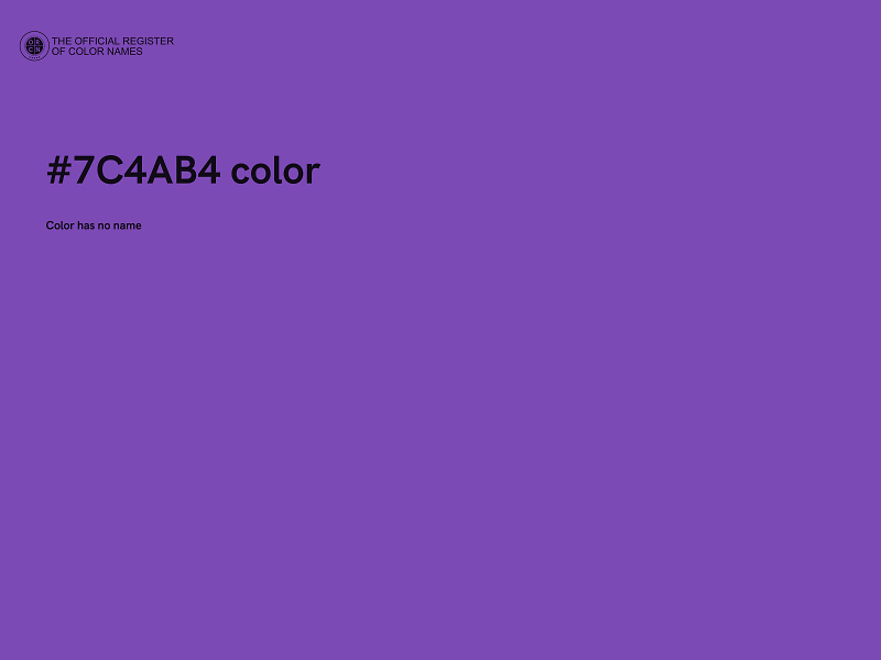 #7C4AB4 color image