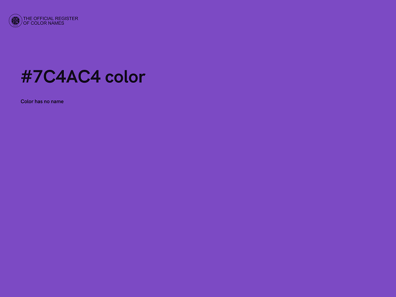 #7C4AC4 color image