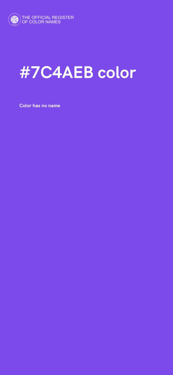 #7C4AEB color image