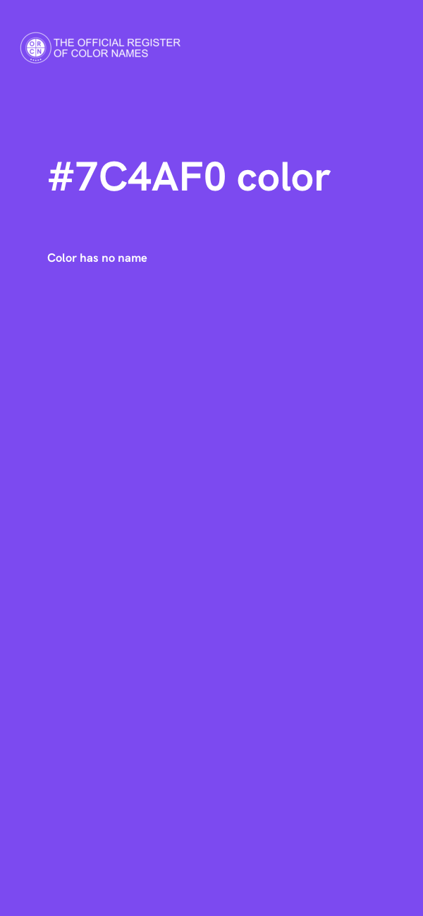 #7C4AF0 color image