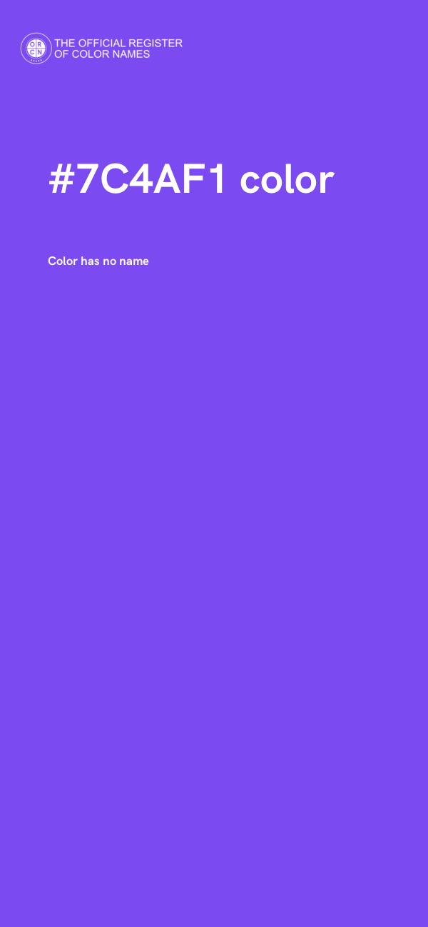 #7C4AF1 color image