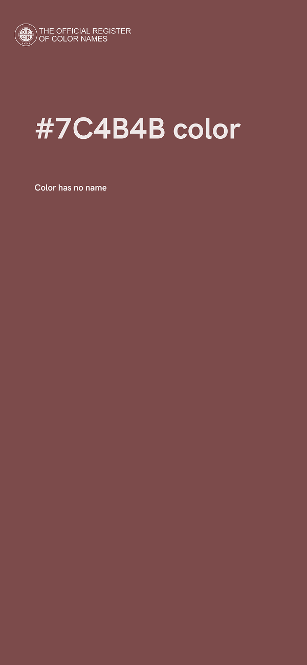 #7C4B4B color image