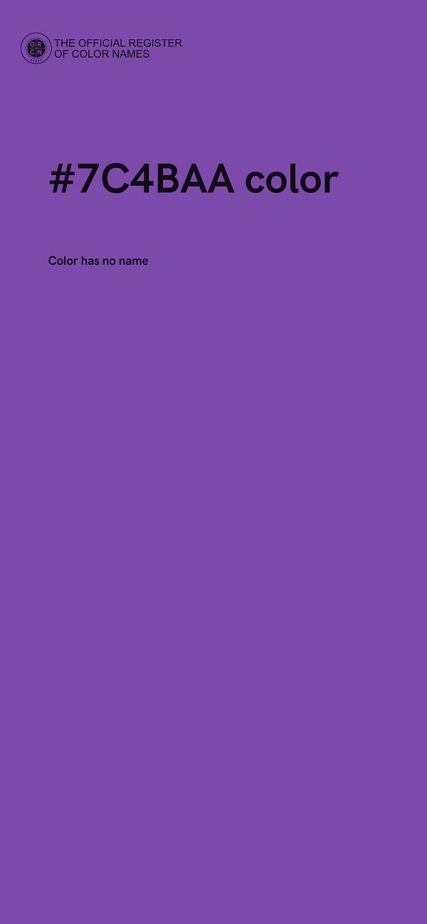 #7C4BAA color image