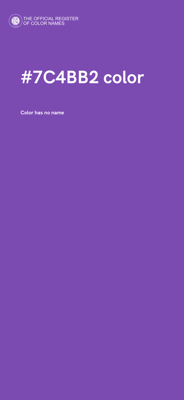 #7C4BB2 color image