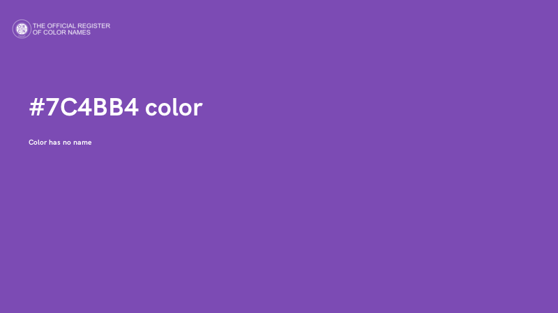#7C4BB4 color image