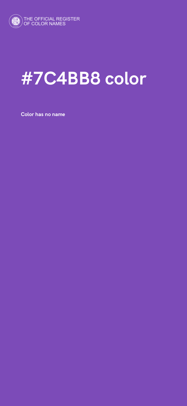 #7C4BB8 color image