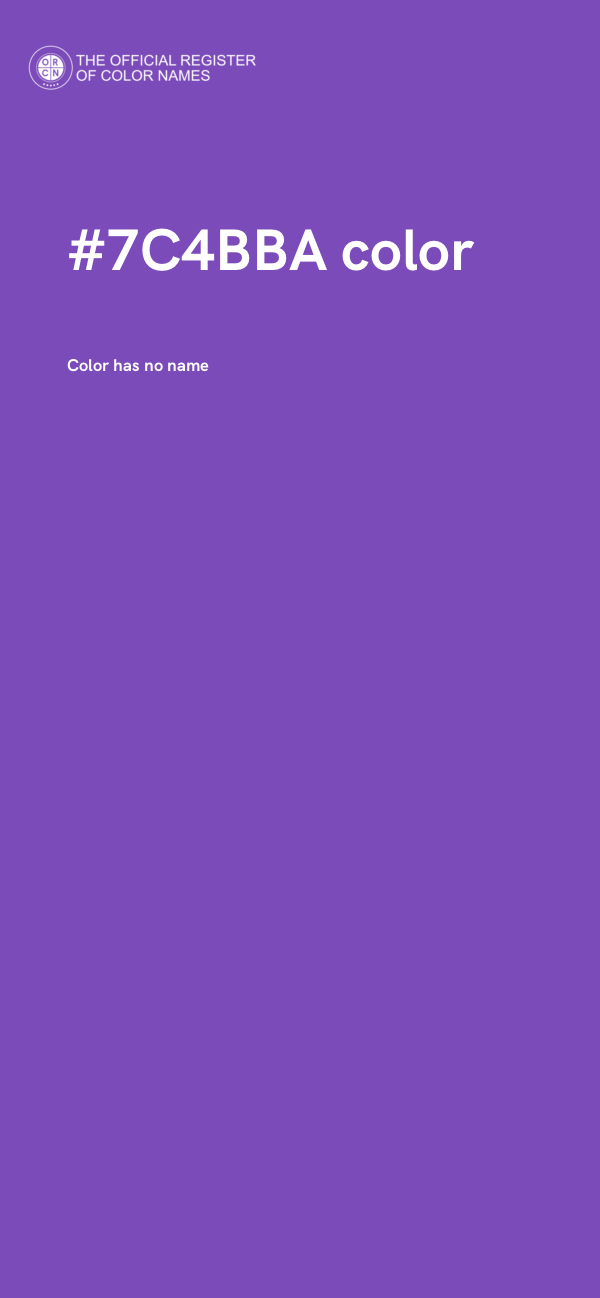 #7C4BBA color image