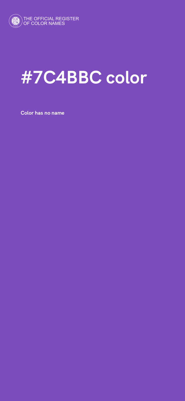 #7C4BBC color image