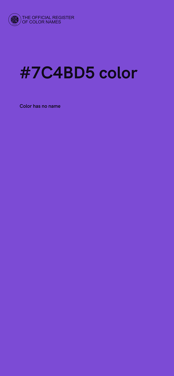 #7C4BD5 color image