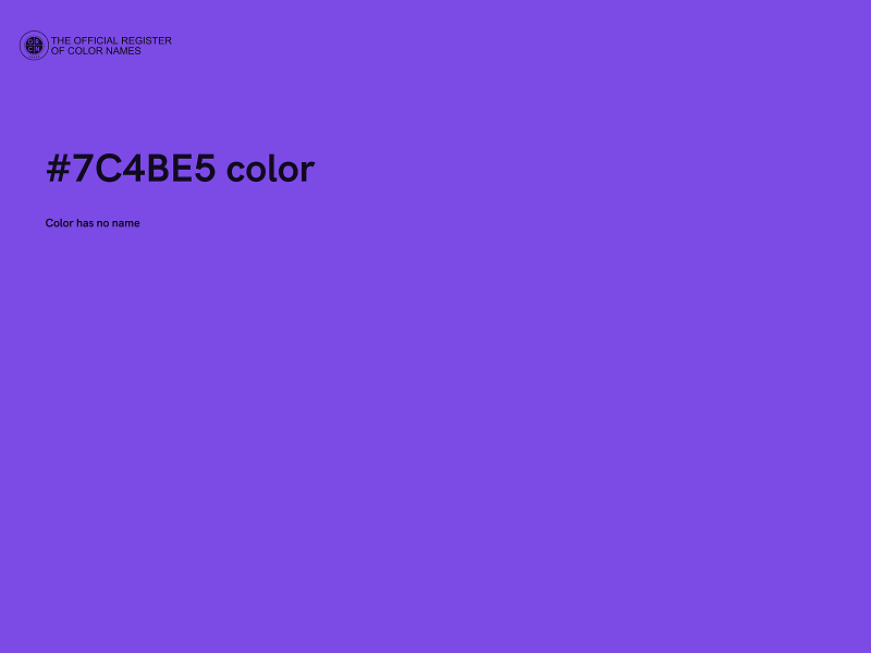 #7C4BE5 color image