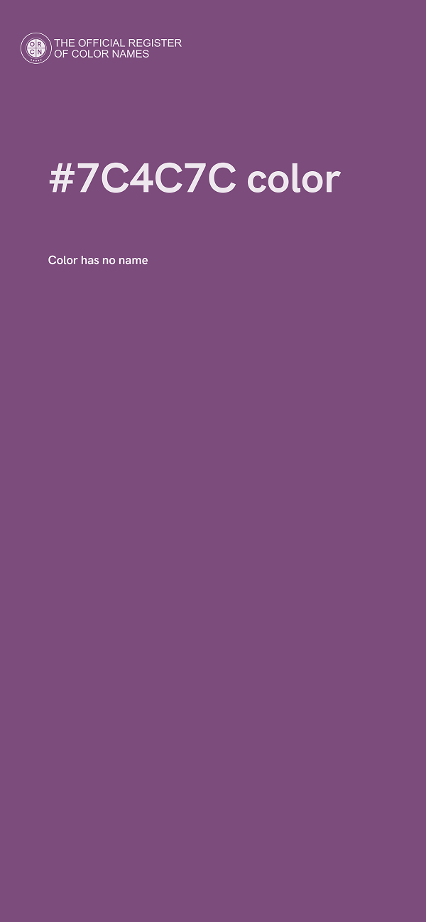 #7C4C7C color image
