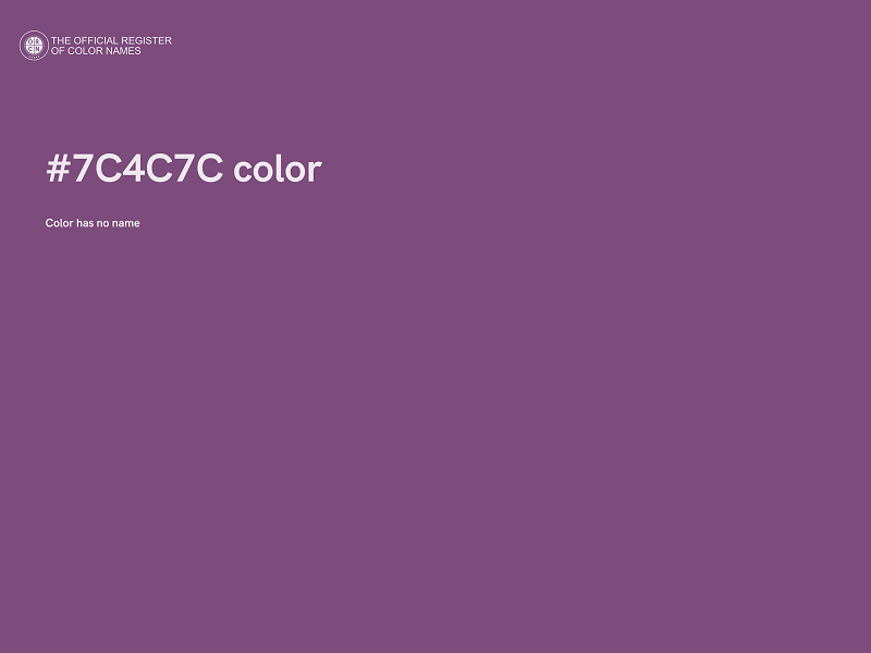 #7C4C7C color image