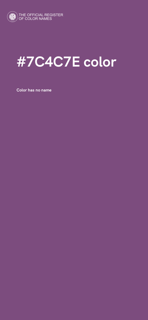 #7C4C7E color image