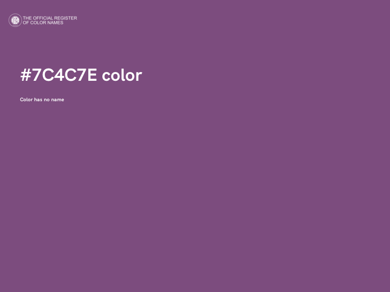 #7C4C7E color image