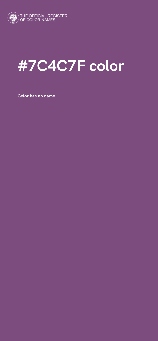 #7C4C7F color image