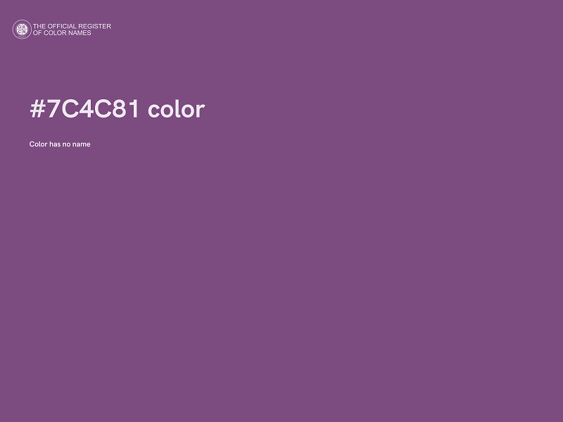 #7C4C81 color image