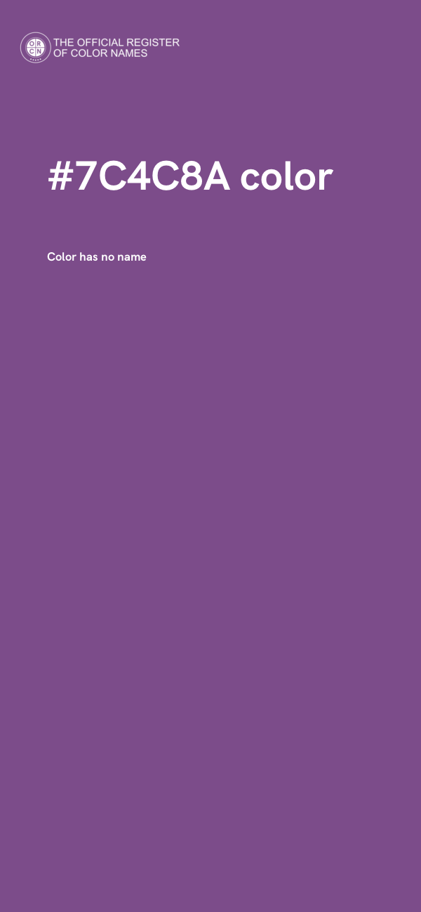 #7C4C8A color image