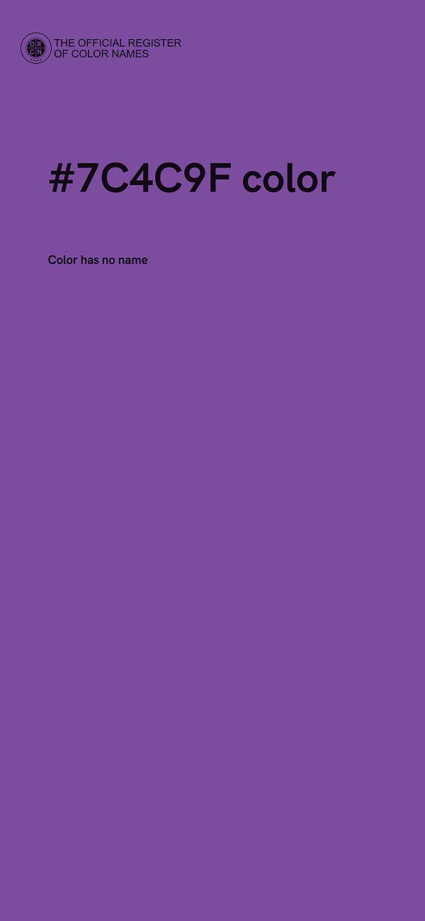 #7C4C9F color image
