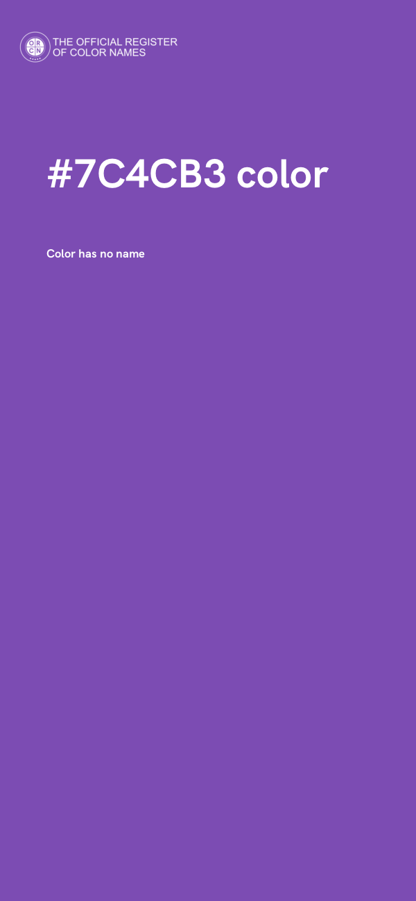 #7C4CB3 color image