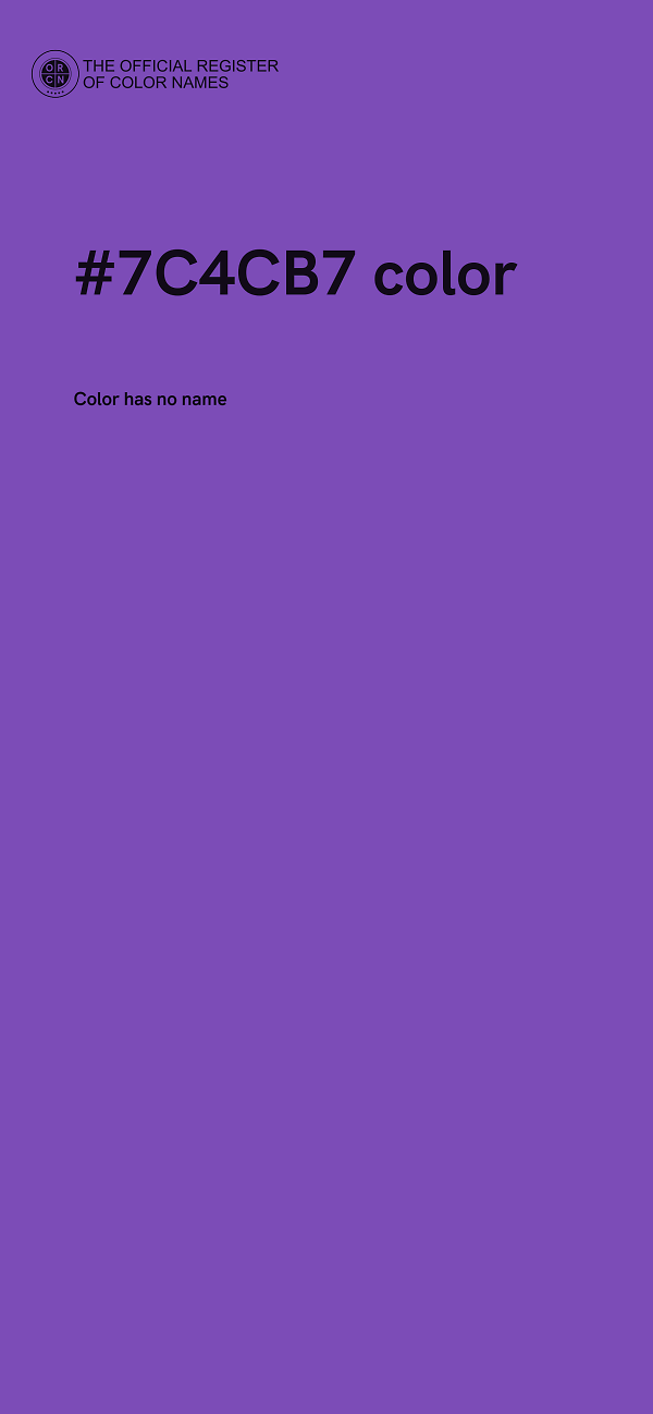 #7C4CB7 color image