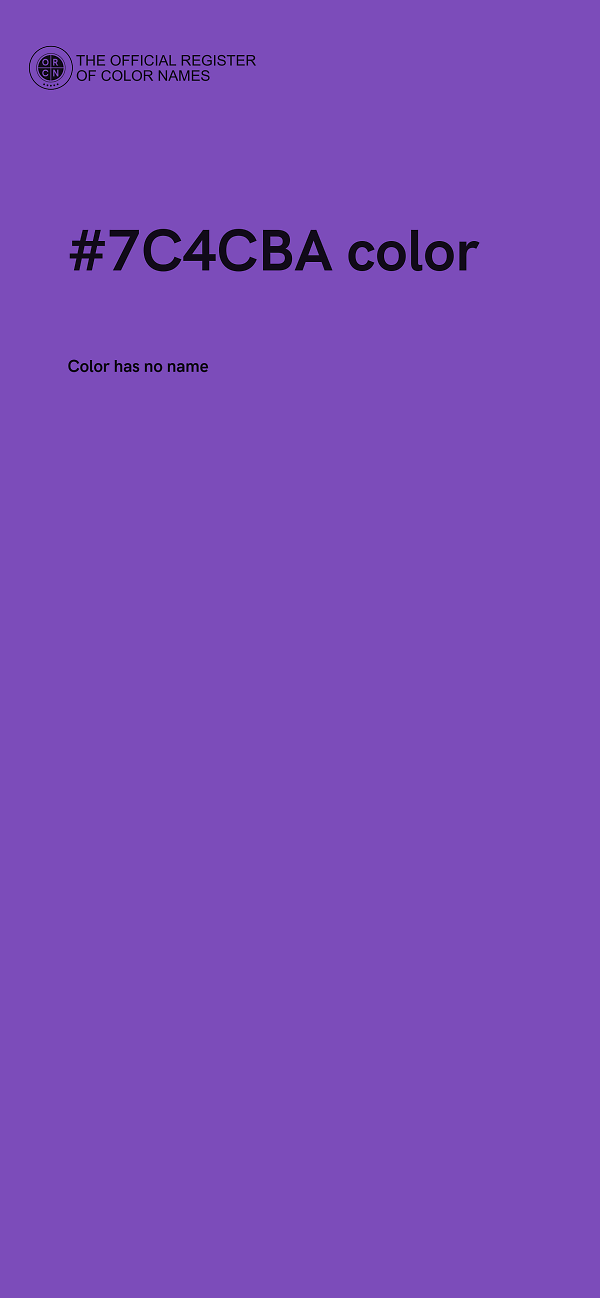#7C4CBA color image
