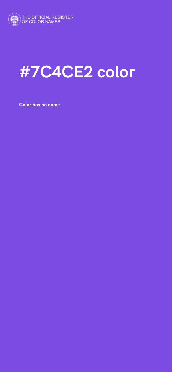 #7C4CE2 color image