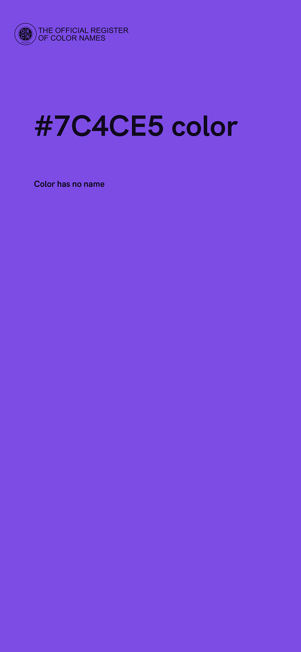 #7C4CE5 color image
