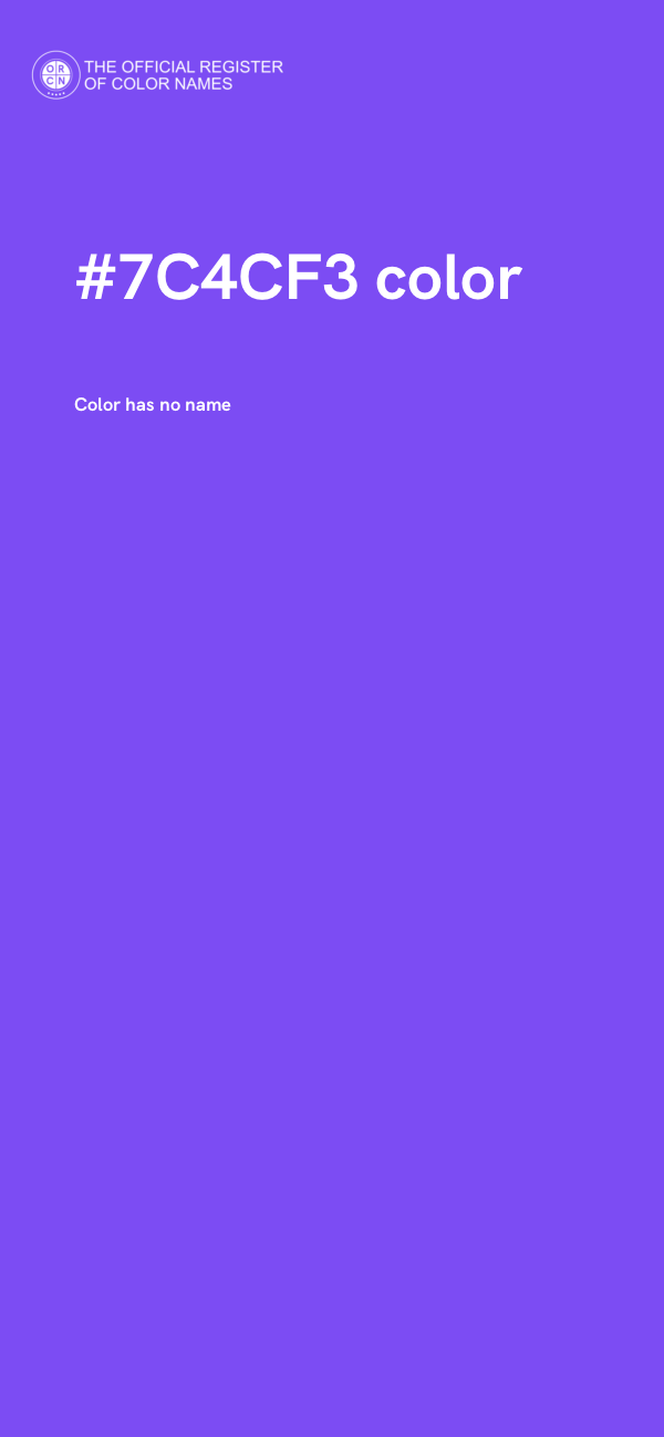 #7C4CF3 color image