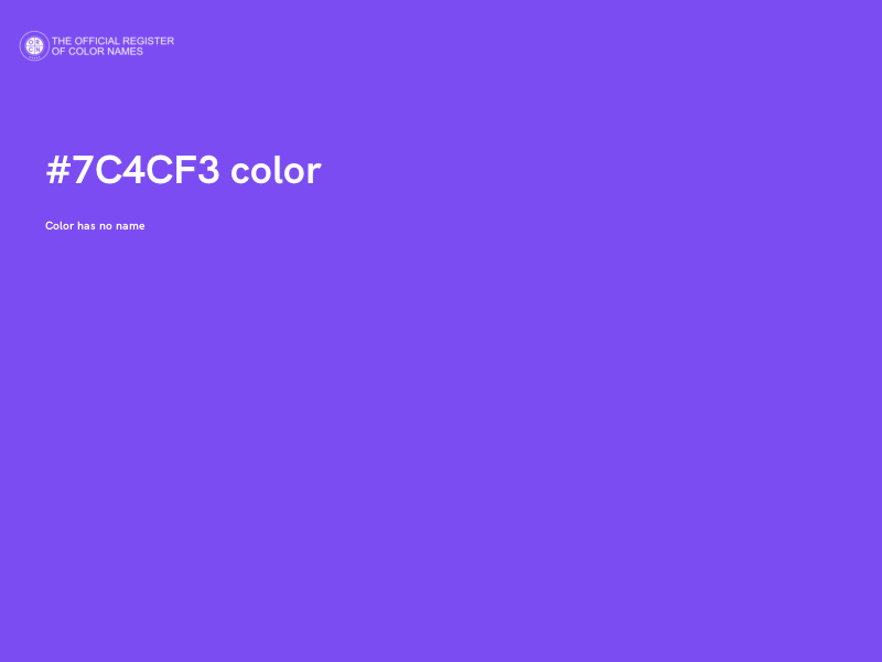 #7C4CF3 color image