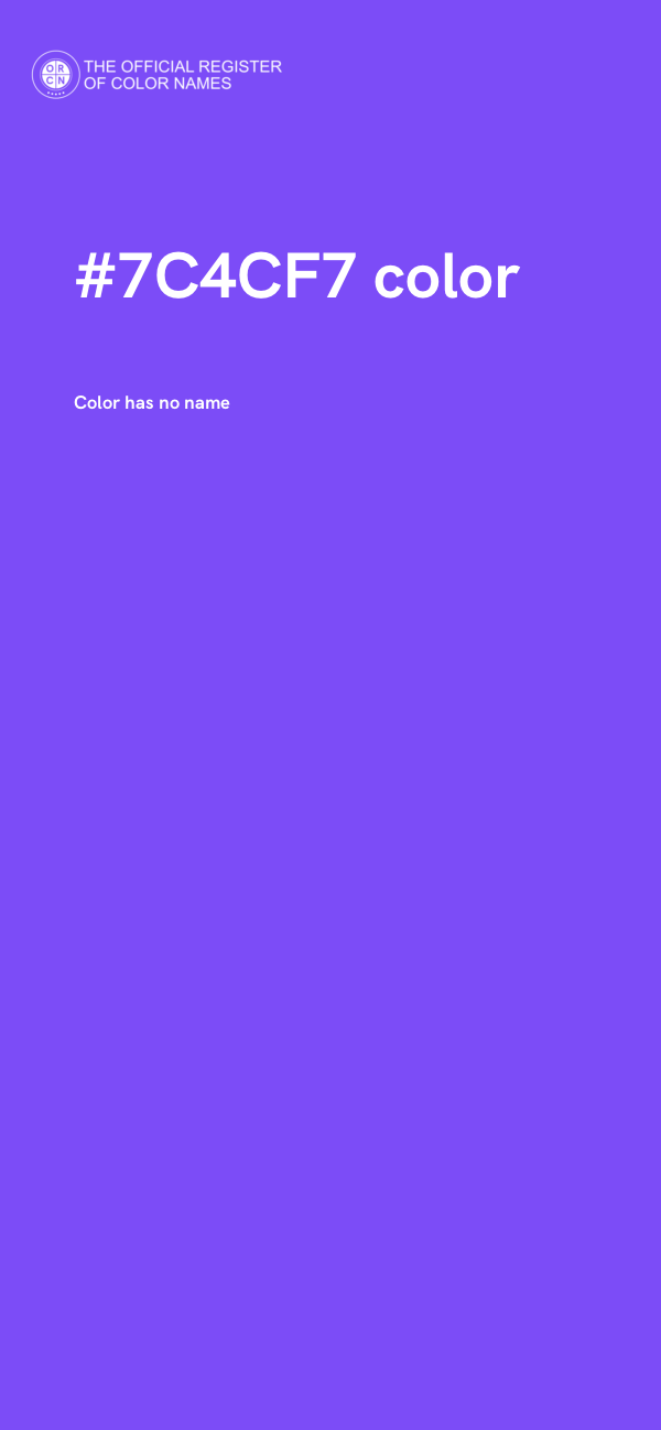 #7C4CF7 color image