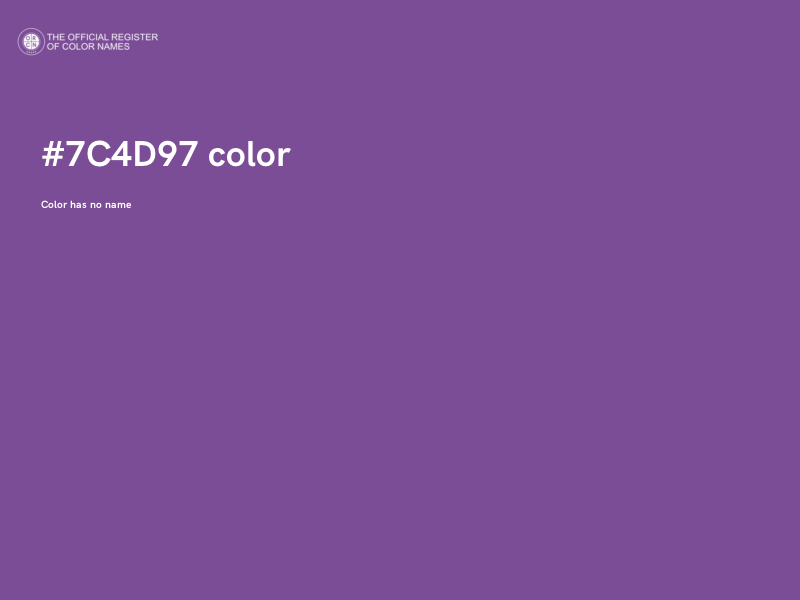 #7C4D97 color image
